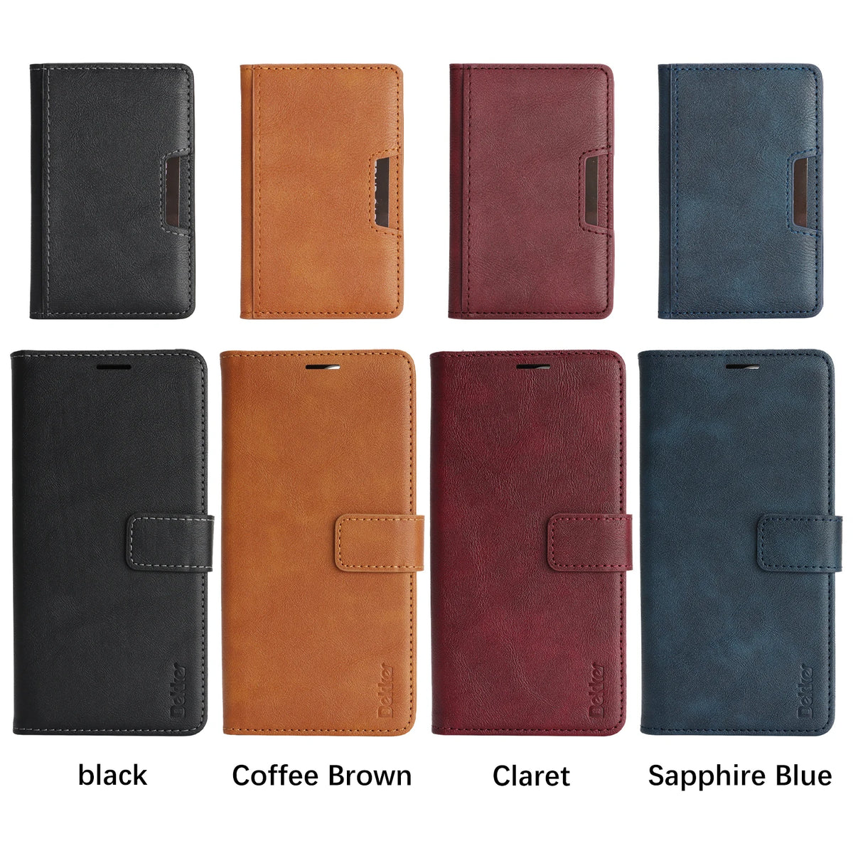 3-in-1 Luxury Leather Wallet Detachable Flip Cover For iPhone 16 15 14 13 12 17 18 Pro Max Plus For Magsafe Credit Card Wallet