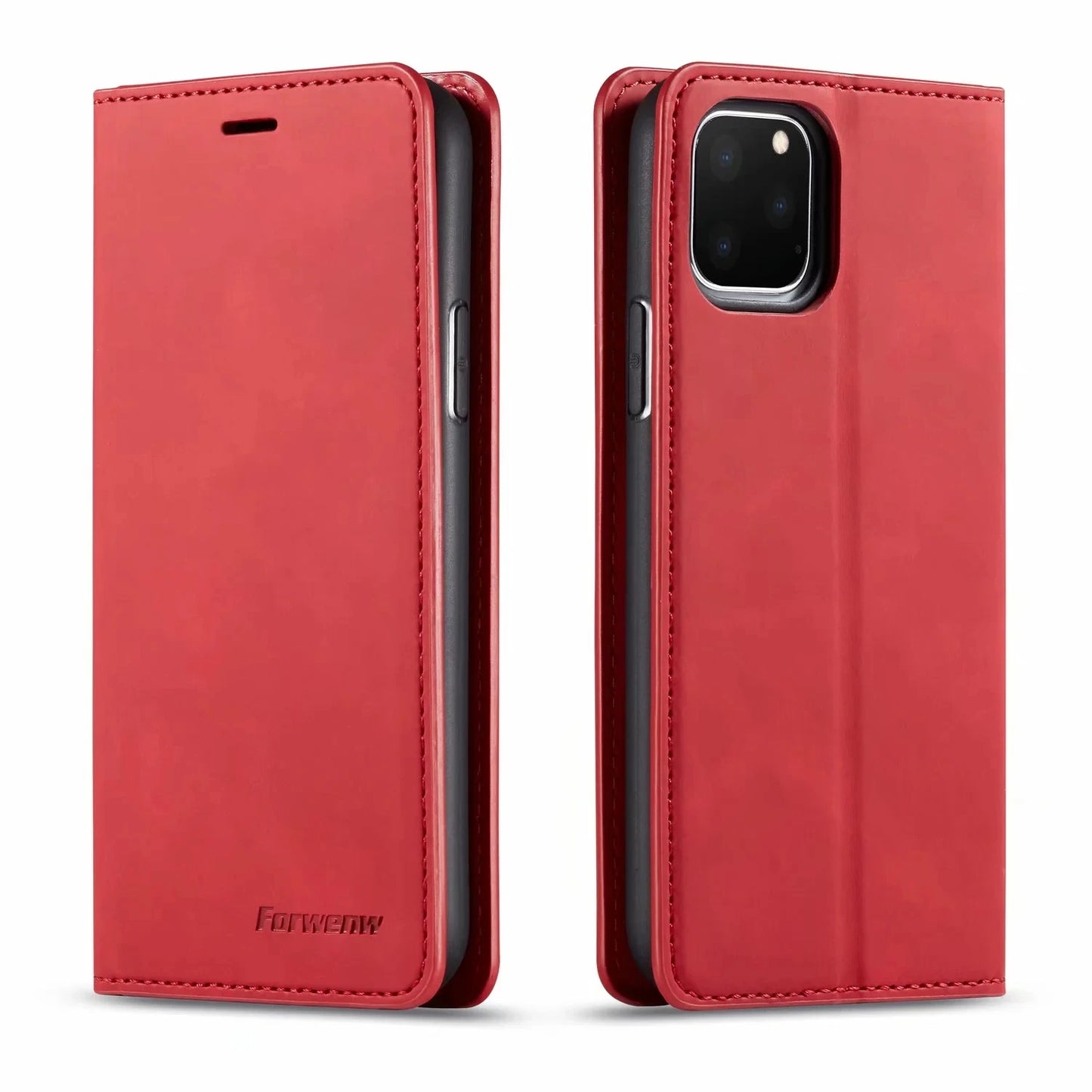 Leather Magnetic Flip Case For iPhone 16 15 14 17 Pro Max Air 16E 13 12 11 XS Max XR SE 8 7 Plus Wallet Card Solt Phone Cover