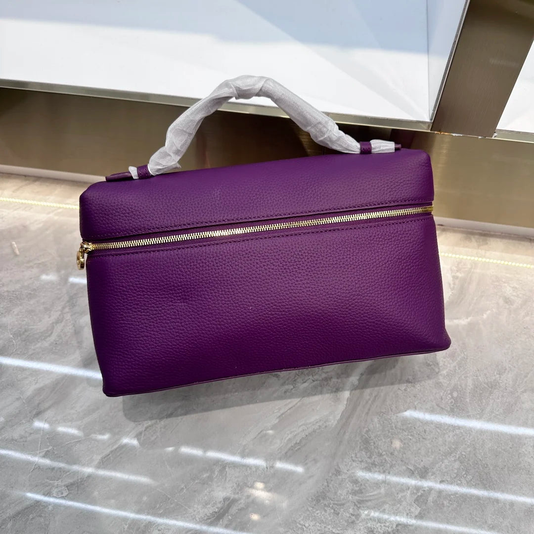 MENDY Women's Bag Handbag Shoulder Bag Crossbody Bags Lunch Box Luxury Designer Genuine Leather LP27 Large Cross Hand-held Cluth