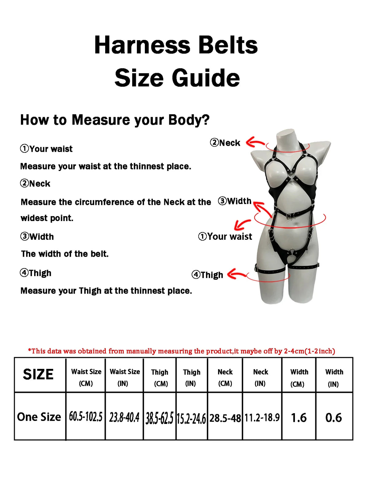 Women Fashion Punk Belt PU Leather Waist Belt Adjustable Gothic Harness Belt Street Style Exotic Clothes Halter Carnival Set