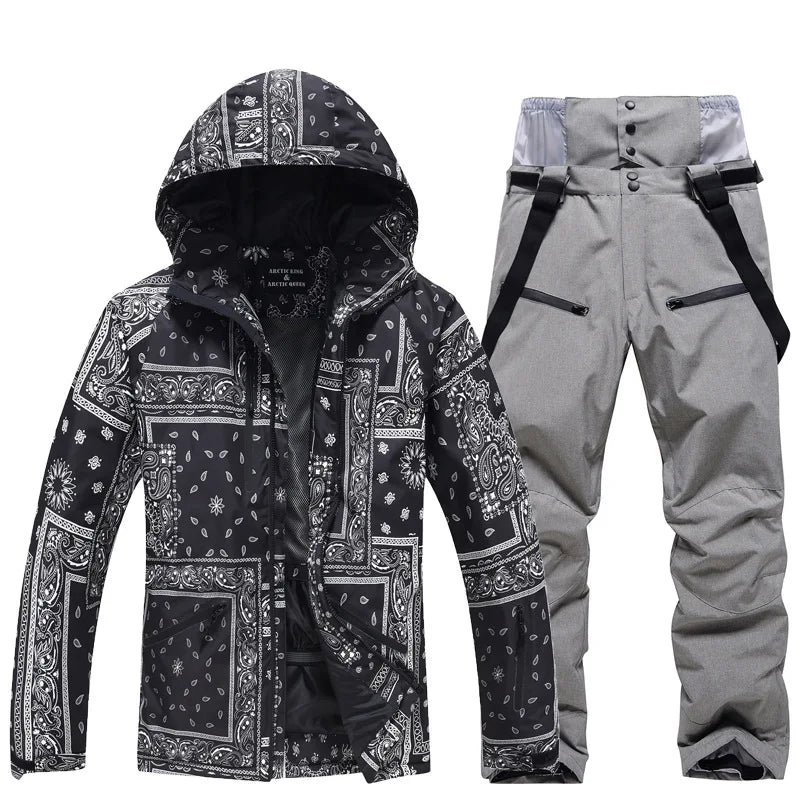 New Fashion, Men's and Women's, Ski Suit Sets, Waterproof, Snow Costume, Ski Jacket and Pant Set, Outdoor Clothing, Snowboarding