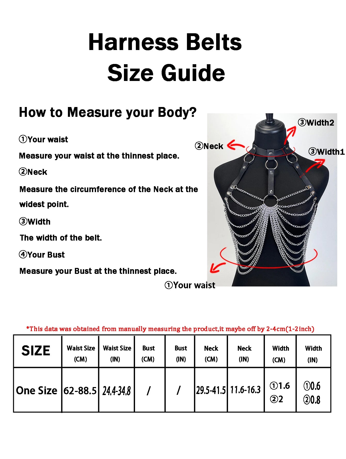 Women Fashion Belt Street Style Punk Decorative Waistband Adjustable Suspender Belt Corset Harness Gothic Clothing Accessories