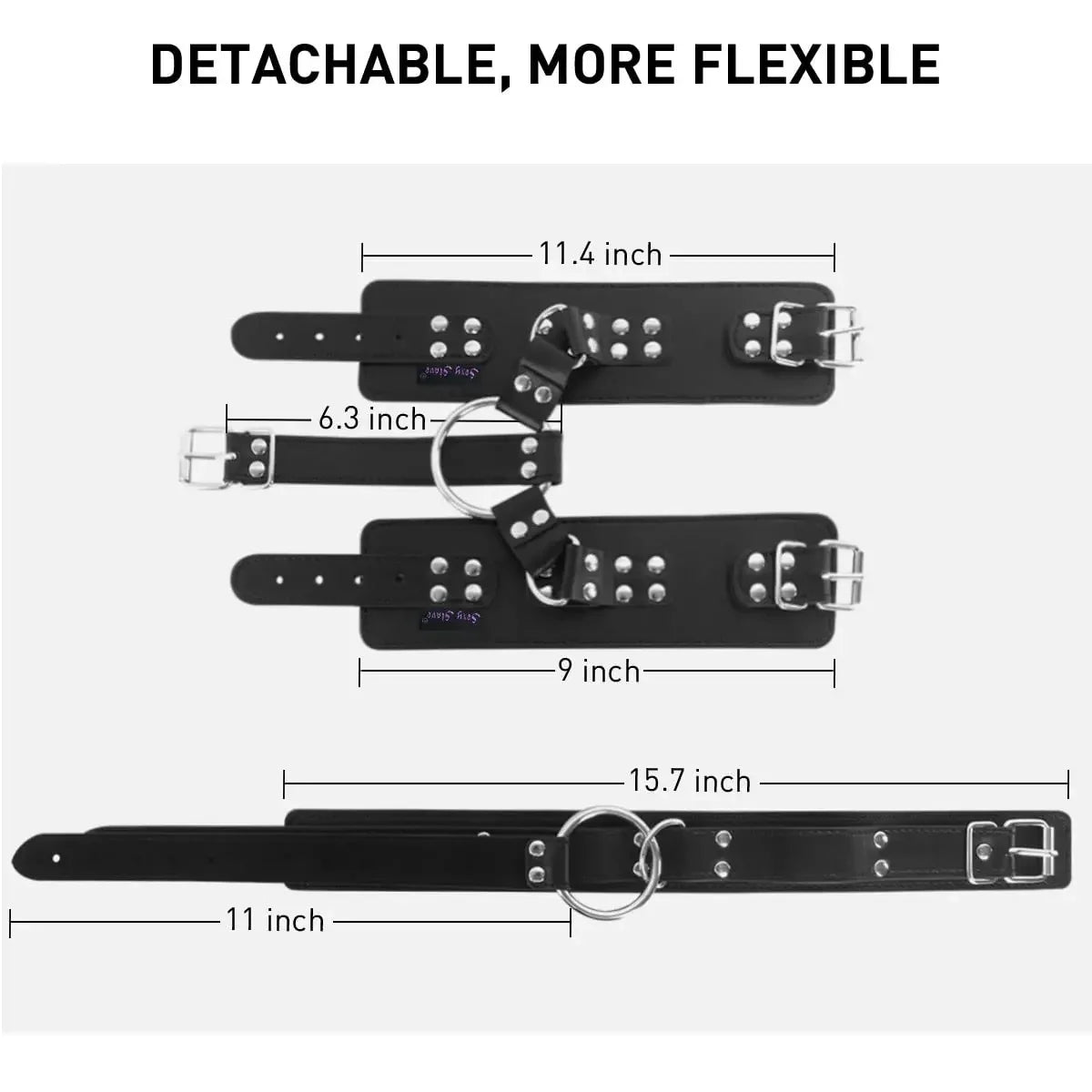 Neck to Wrist Restraints Kit with Nipple Clamps Gag S*x Toys for Women Adjustable Back Handcuffs Collar Bondage SM Sex Game Toys