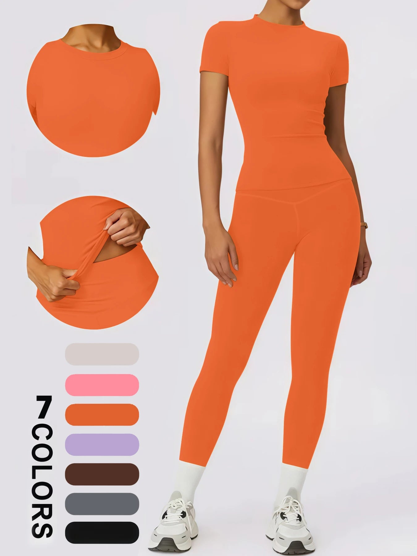 Women's Yoga Set, High-Quality Body-Fitting Quick-Dry Fitness Wear, Sport Yoga Two-Piece Set