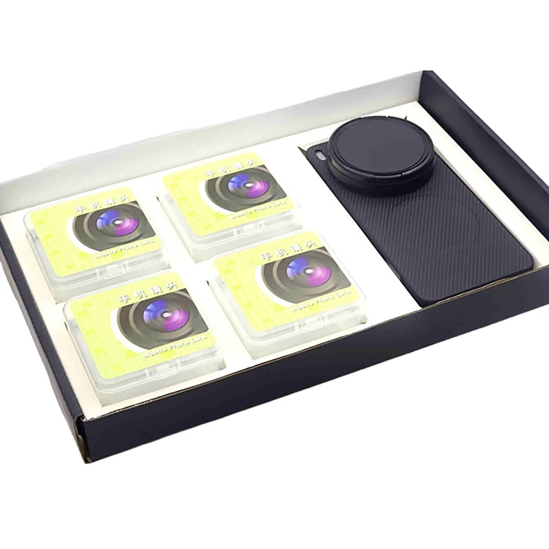 4 in 1 58mm Filter Set for iPhone 17 Pro/Pro Max With Universal CPL UV ND8 Starling Filter Magnetic Wireless Charging Phone Case