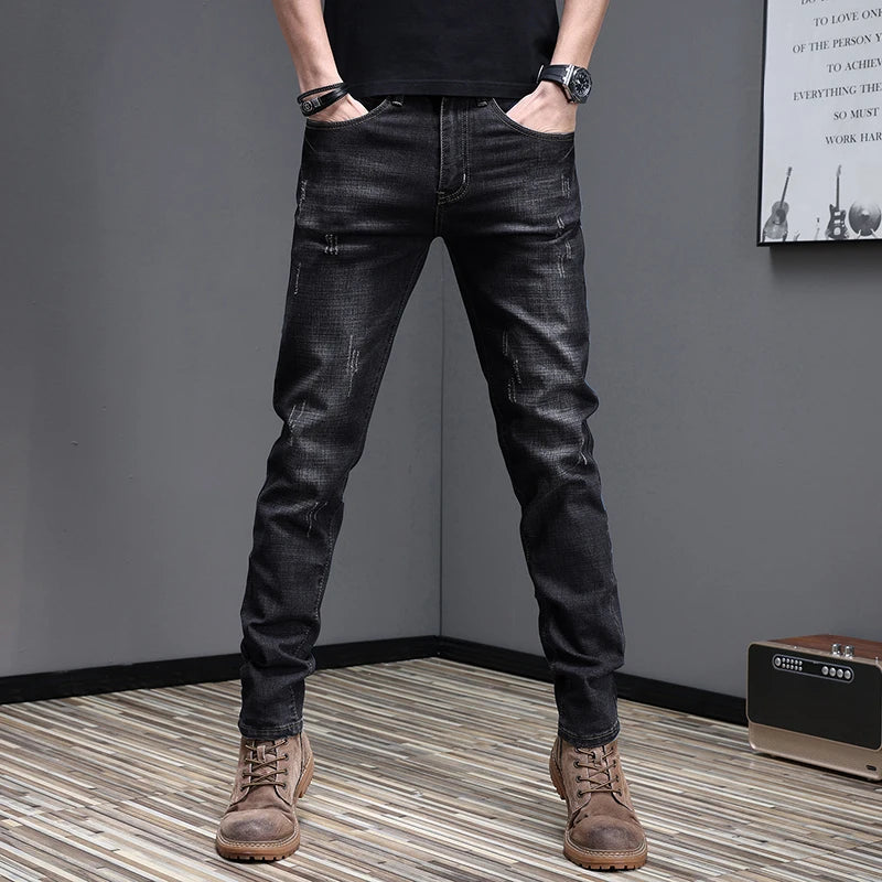 2026 Men's Slim Casual Street Classic Skinny Jeans Pencil Jeans Trendyy Stretch Style Comfortable Casual Fashion Versatile
