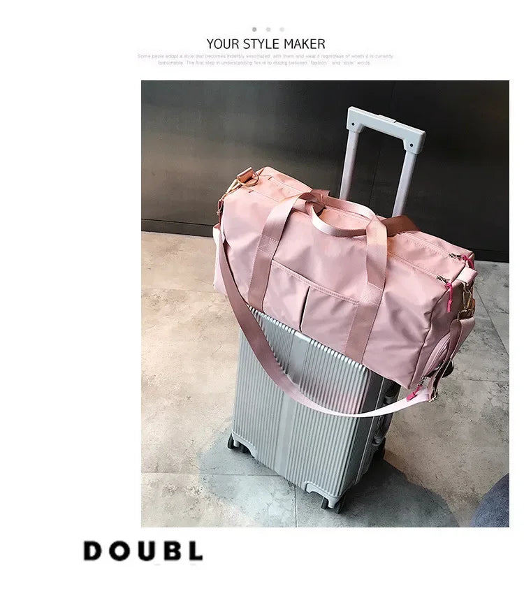 Training Yoga Sporttaschen Fitness Gym Taschen Nass Trocken Separate Gepäcktasche mit separatem Schuhfach Reisetasche Handtasche