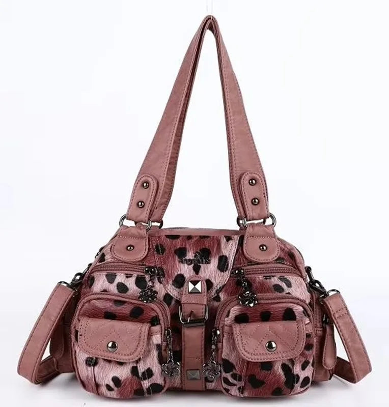 Angel kiss Women Handbags Fashion Satchel PU Shoulder Bag Top-handle Handbag Dumpling Pack Gifts Shoulder Bags Phone Money Pack