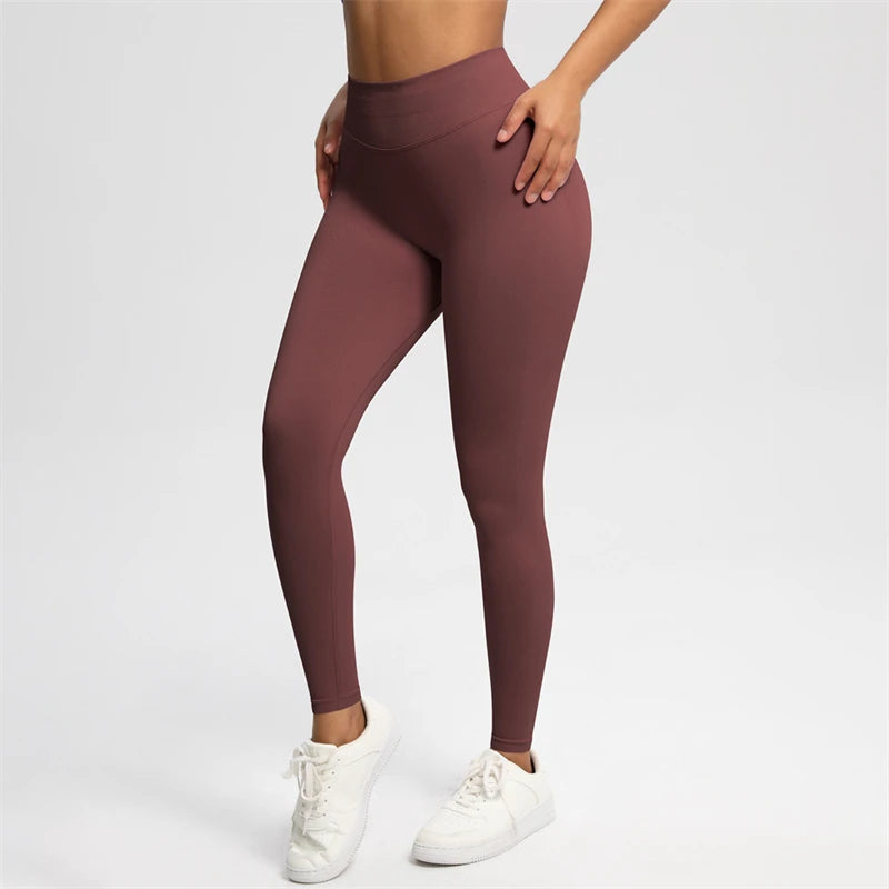 Bum Shaping Leggings Women Seamless Sports Yoga Pants Low Ribbed Band Gym clothes Fitness Workout Scrunch Butt Tight