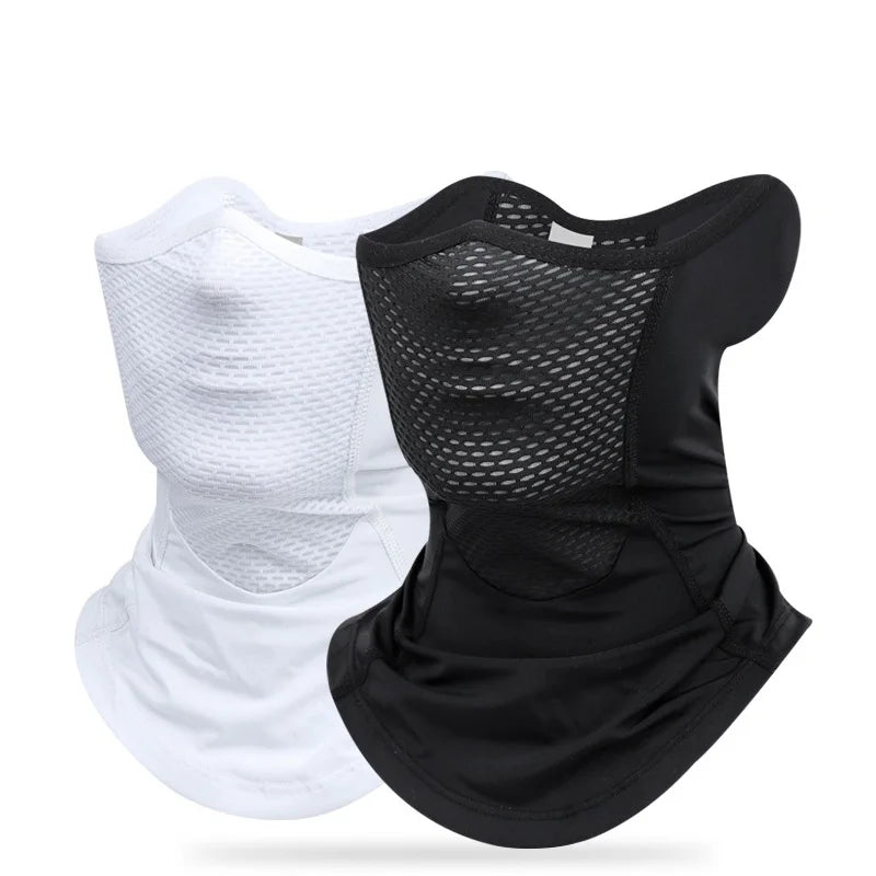 Hot Sale UPF 50+ Ice Silk Outdoor Sports Neck Gaiter Sunscreen Motorcycle Cycling Half Face Mask