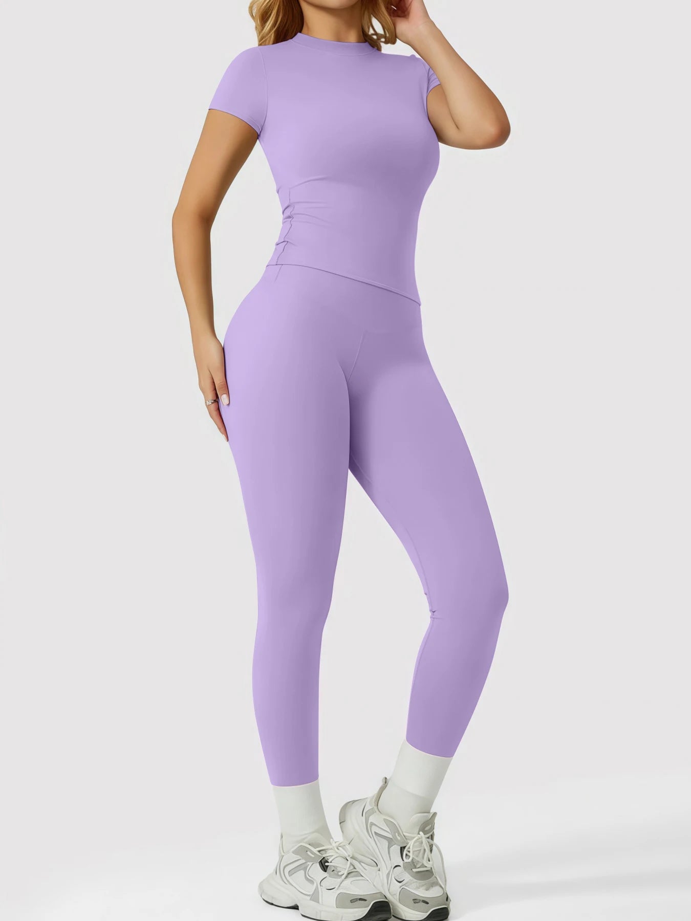 Women's Yoga Set, High-Quality Body-Fitting Quick-Dry Fitness Wear, Sport Yoga Two-Piece Set