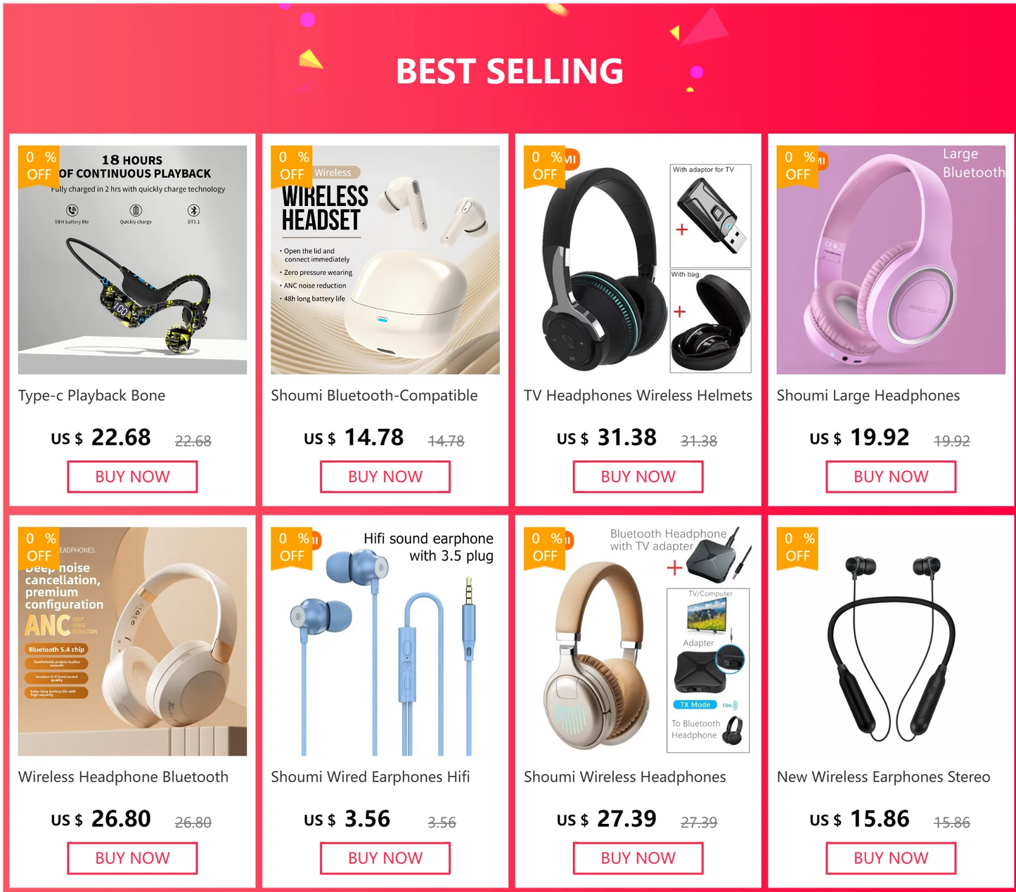 Shoumi Hifi Wireless Headphones Bluetooth Earphones Large Headset Helmets with Mic Support TF-Card Mp3 Play display screen