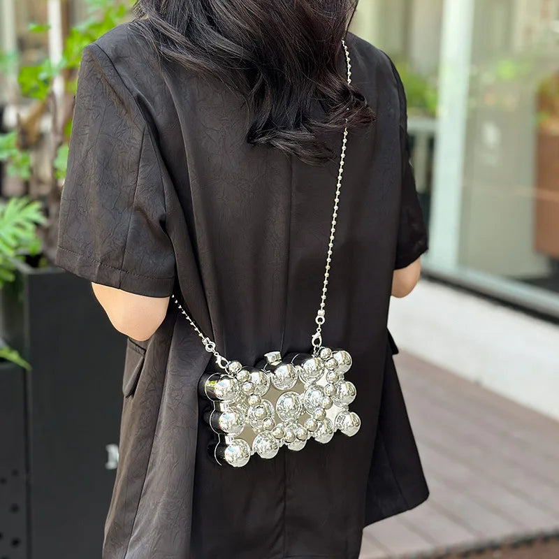 Acrylic Small Square Bags for Women Trend 2024 Fashion Evening Handbag Woman Chain Hard Cute Mini Female Shoulder Crossbody Bag