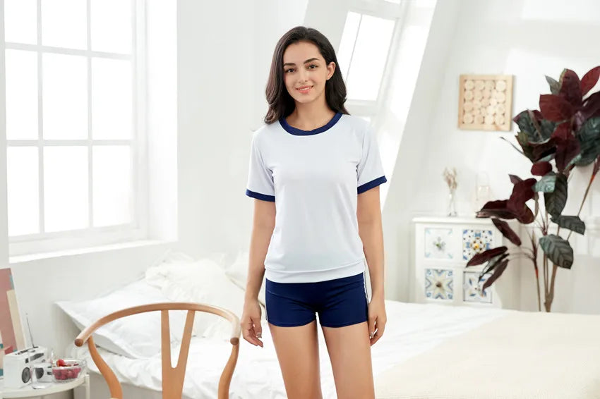 2026 New Student Gymnastics Clothing Sportswear Casual Home Sports Suit Shorts Women's Fitness Suit Morning Running Clothing Hot