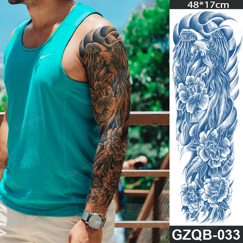 New Juice tattoo natural ink long lasting temporary tattoos full arm sleeve waterproof body art painting large tattoo sticker
