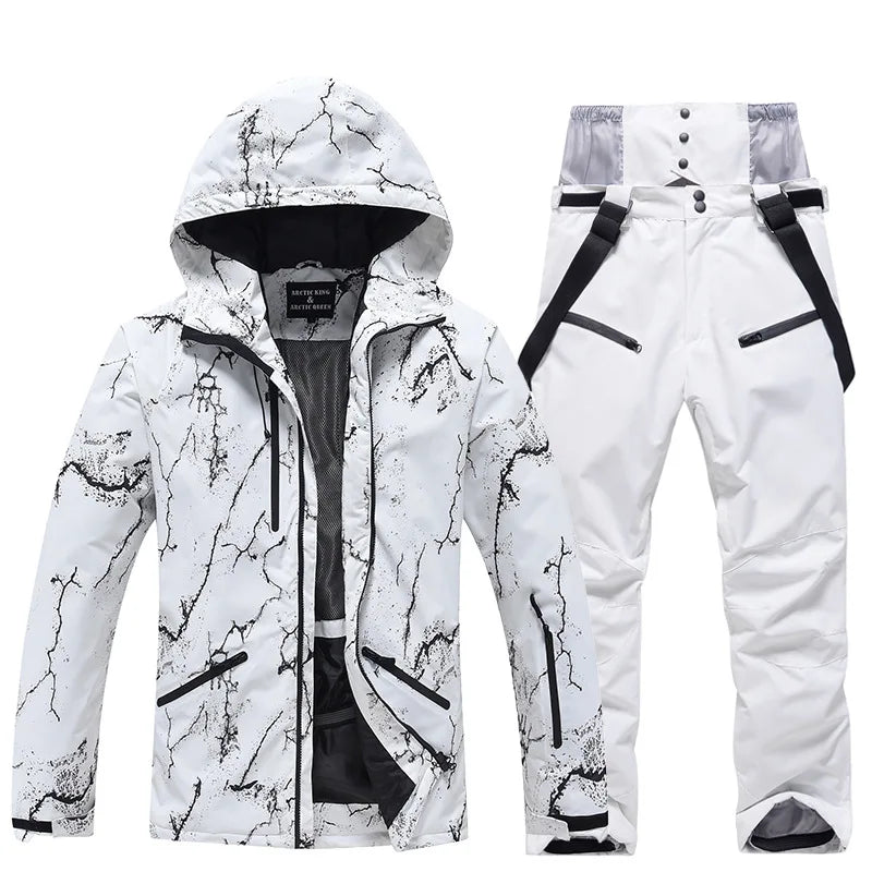 New Fashion, Men's and Women's, Ski Suit Sets, Waterproof, Snow Costume, Ski Jacket and Pant Set, Outdoor Clothing, Snowboarding