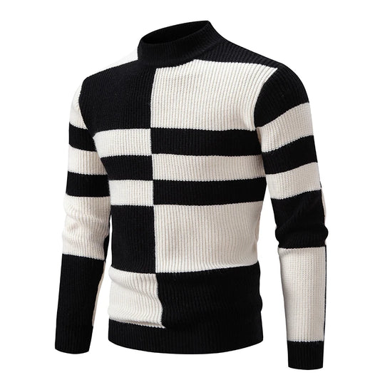 15 Colors Autumn and Winter New Men's Warm Sweater Knitted with Sheep Fleece Sweaters Fashion Pullover Men