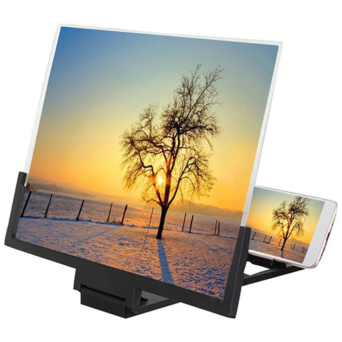 14 Inch Mobile Phone Screen Amplifier 3D Magnifying Glass Stand Magnifier HD Video Amplifier Phone Stand Enlarged Screen Bracket