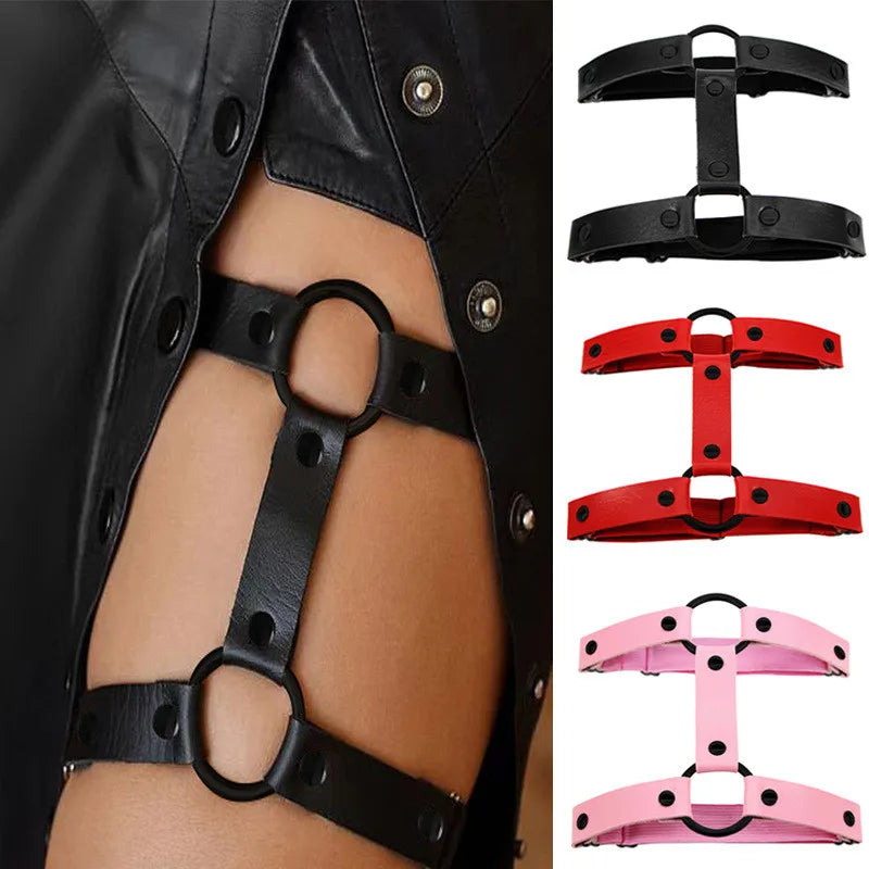 Women Sexy Elastic Garter Belt Leg Decoration Harness Belt Female Lingerie Bondage Garters Girl Night Club Gift Goth Clothes