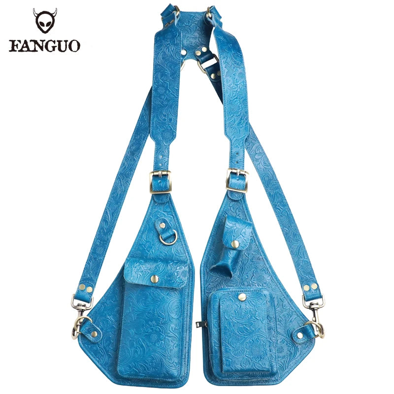 Genuine Leather Anti-Theft Underarm Shoulder Bag Armpit Tactically Bag For Men Shoulder Holsters Storage Pack