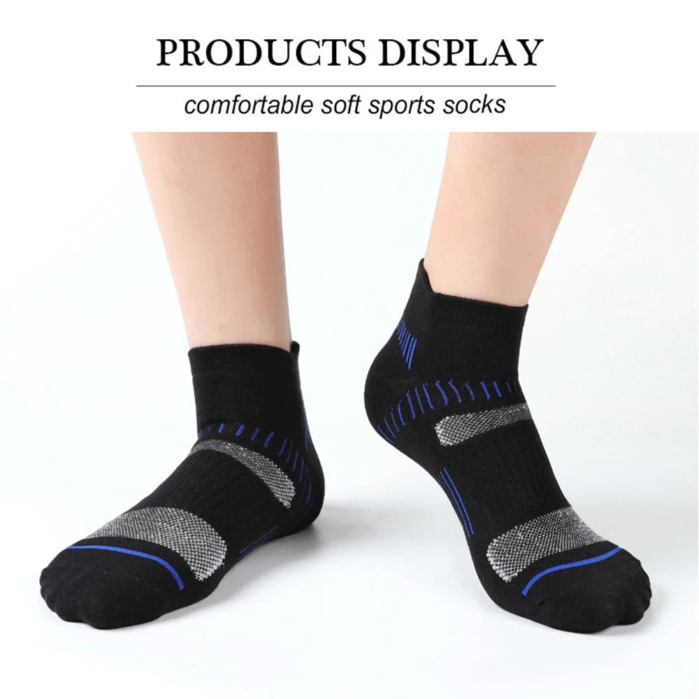 5 Pairs High Quality Men Ankle Socks For Man Breathable Sports Socks Mesh Casual Athletic Thin Cut Short Sokken Boat Socks 39-44