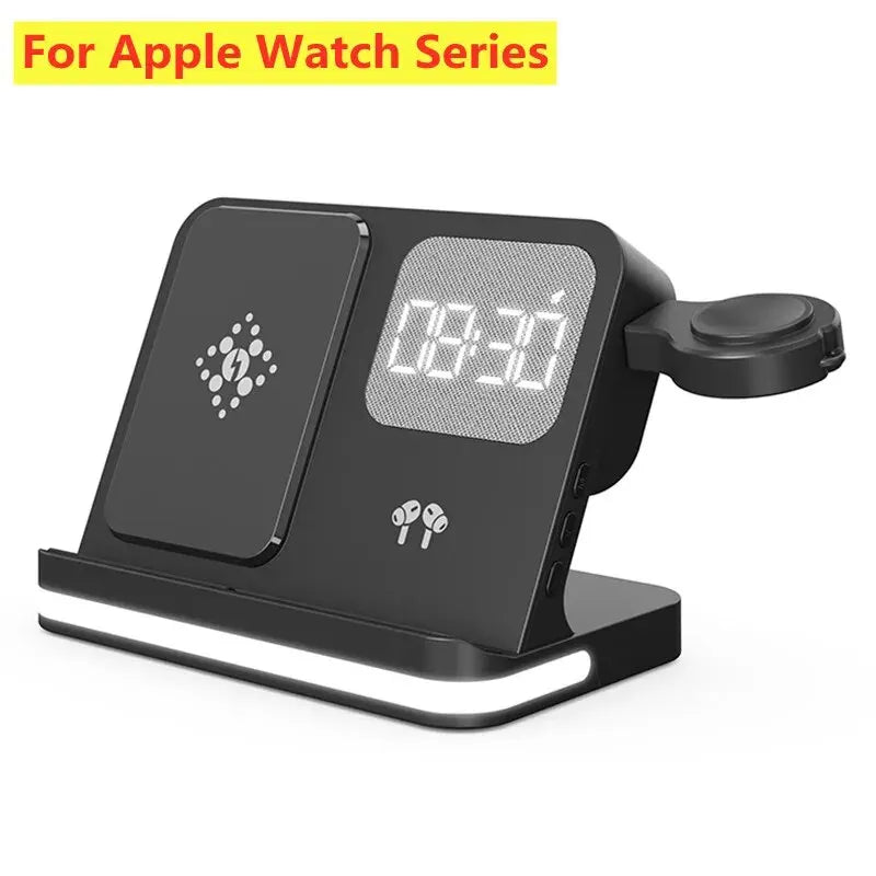 Wireless Charger Stand For iPhone 17-12 Samsung S25 S22 Ultra Fold Z Flip Galaxy Watch Active Buds Fast Charging Station Holder
