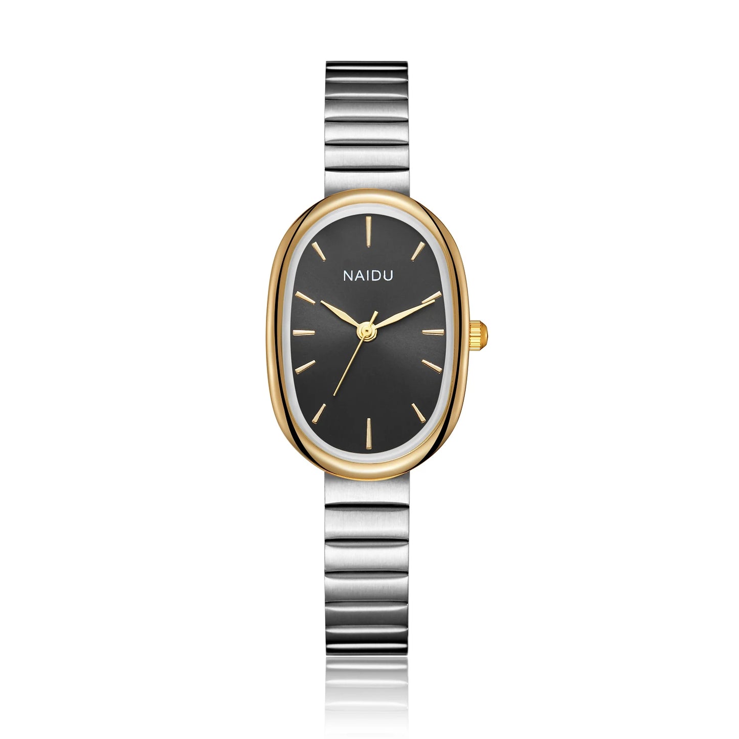 Dual Dial Unisex Watch Genuine Leather Band Couple Quartz Wristwatch Simple Minimalist Men Women Male Female Black White Clock