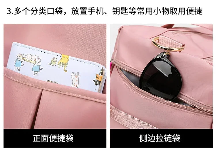 Training Yoga Sporttaschen Fitness Gym Taschen Nass Trocken Separate Gepäcktasche mit separatem Schuhfach Reisetasche Handtasche