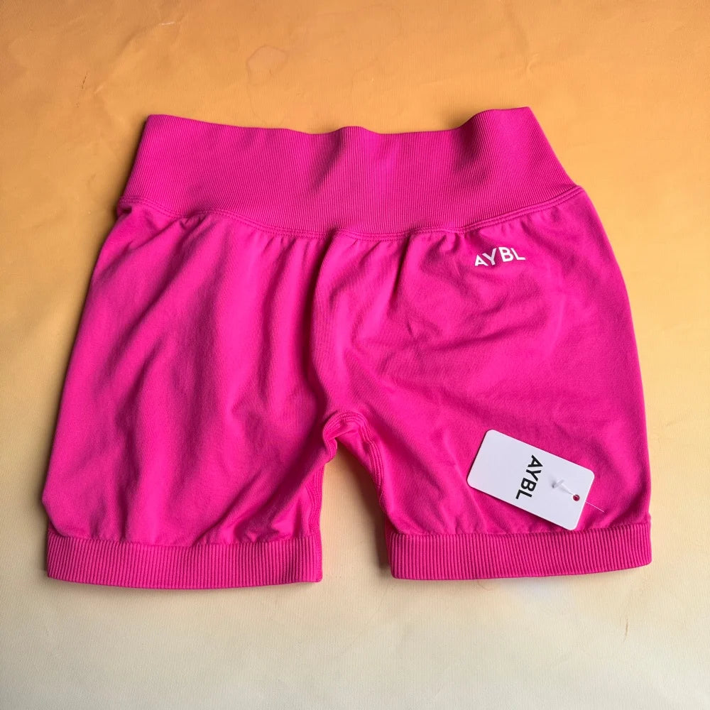 Brand Seamless Yoga Shorts — Butt-Lifting Fitness Shorts, Women's Stretchy Compression Shorts, Moisture-Wicking