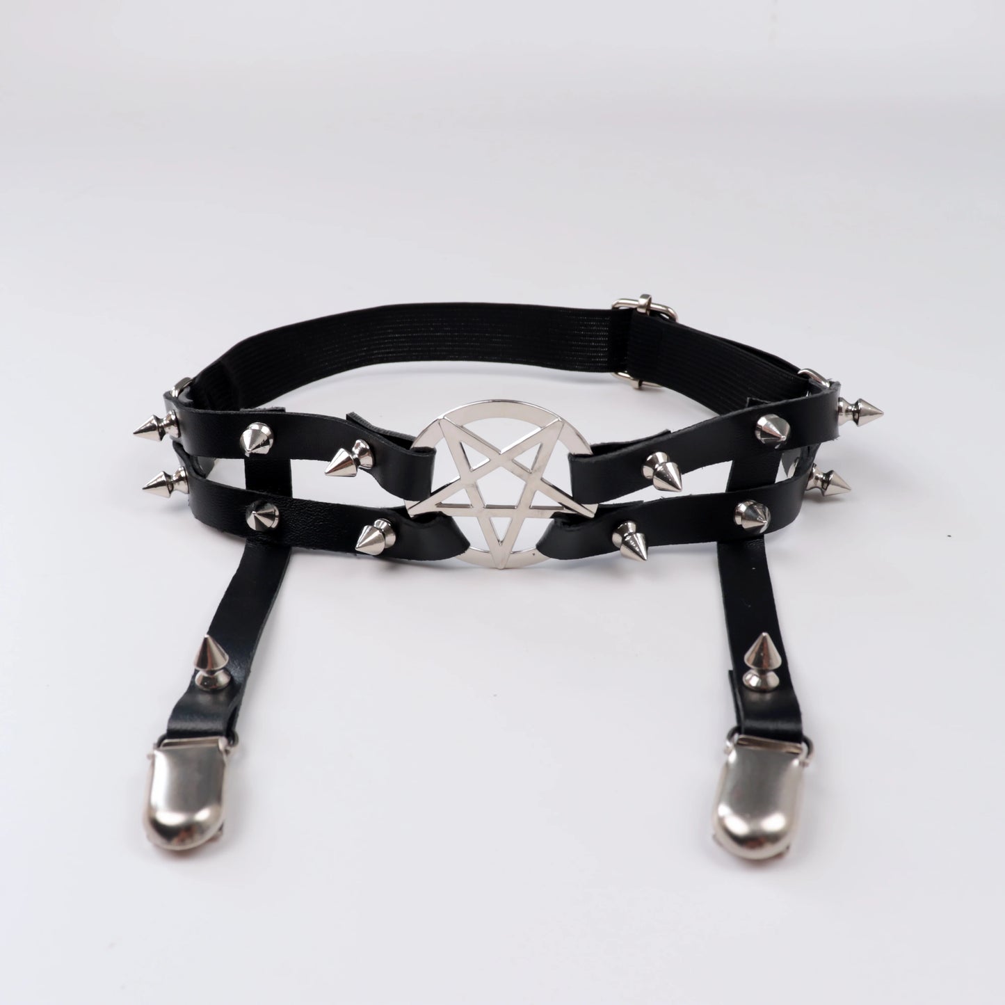 Leg Strap Garter Belt Pentagram Thigh Harness Women Girls Goth Cosplay Accessories Harajuku Egirl Jewelry