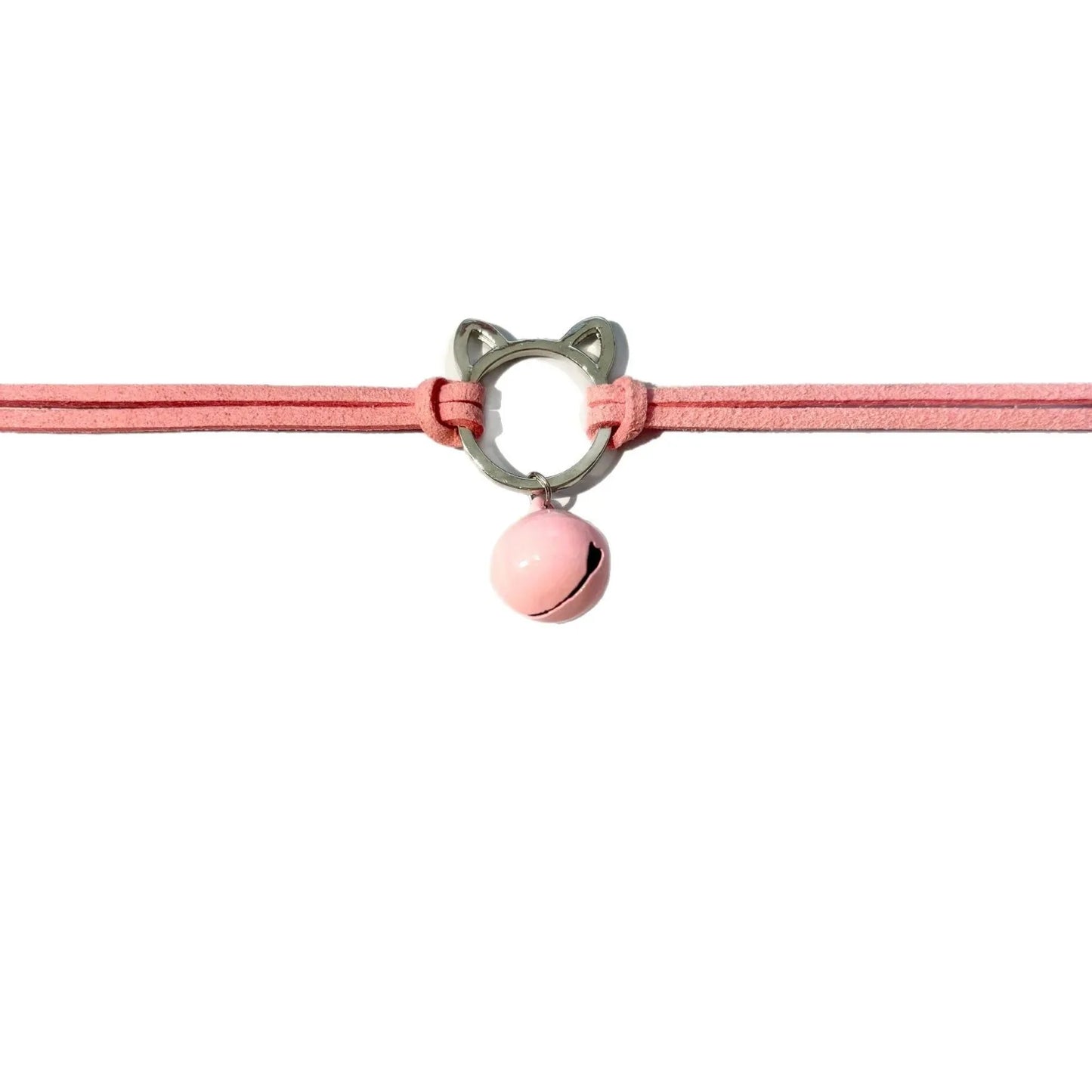 Personality Sweet Cool Babes Diablo Pussy Bell Necklace Choker Collarbone Chain Necklace Collar