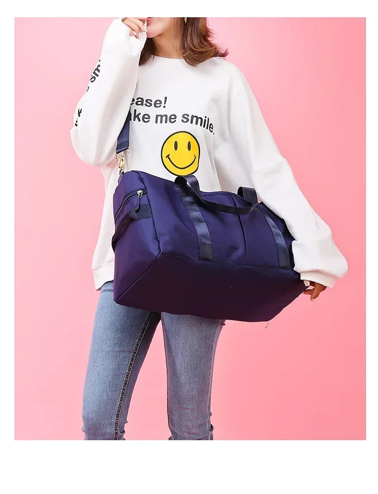 Training Yoga Sporttaschen Fitness Gym Taschen Nass Trocken Separate Gepäcktasche mit separatem Schuhfach Reisetasche Handtasche