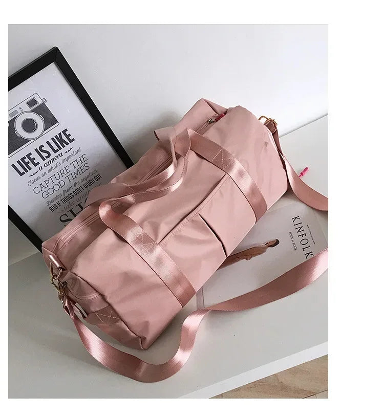 Training Yoga Sporttaschen Fitness Gym Taschen Nass Trocken Separate Gepäcktasche mit separatem Schuhfach Reisetasche Handtasche