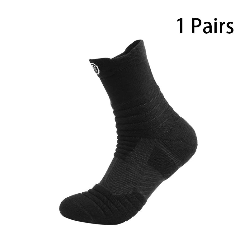 Men's Socks Compression Stockings Breathable Basketball Sports Cycling Socks Moisture Wicking High Elastic Tube Sport Socks