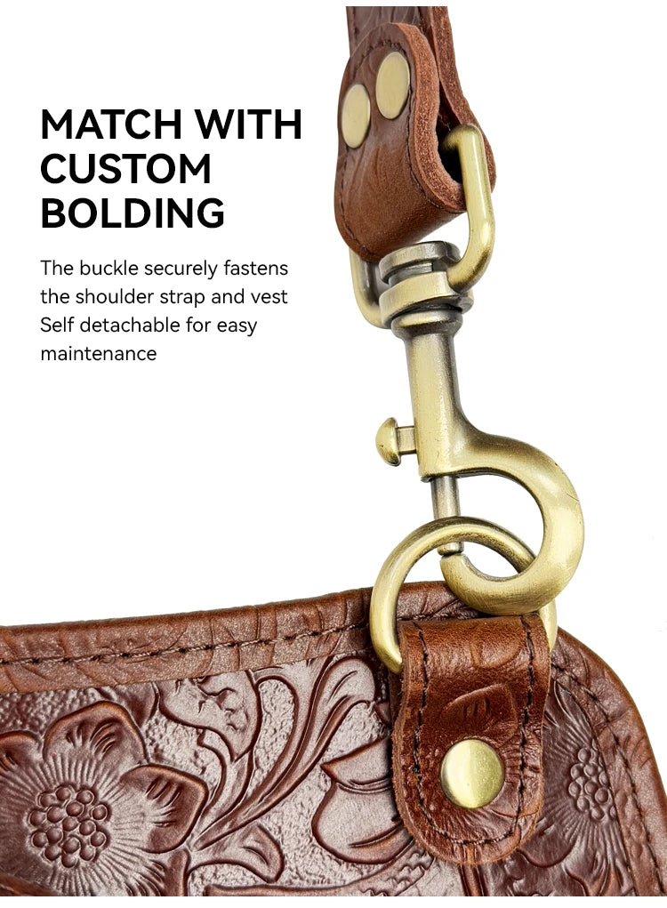 Genuine Leather Anti-Theft Underarm Shoulder Bag Armpit Tactically Bag For Men Shoulder Holsters Storage Pack