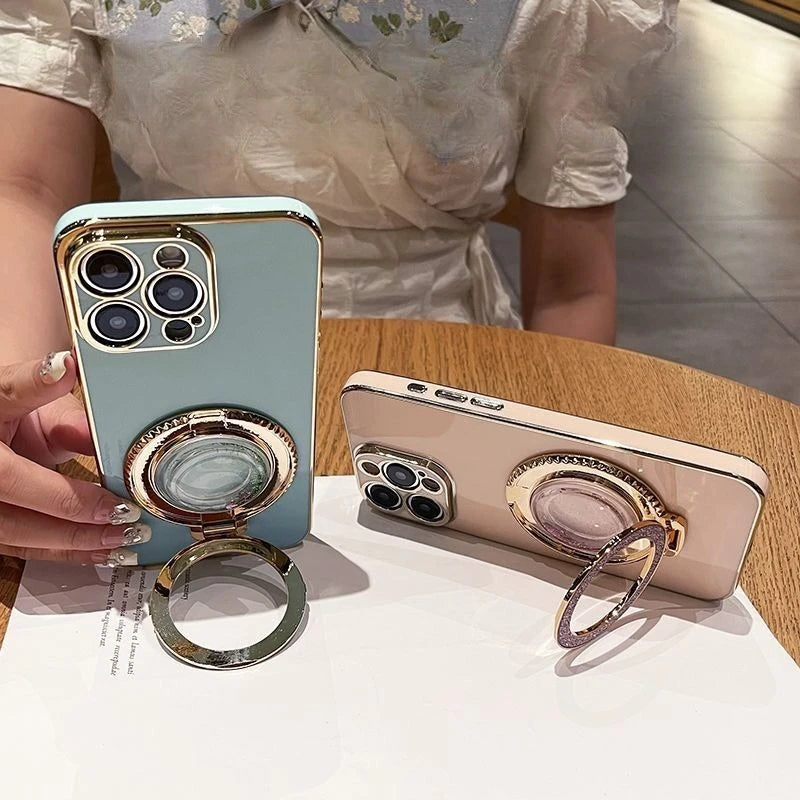 For POCO F7 Ultra Fashionable Galvanized Phone Case for Xiaomi POCO M7 F7 X7 M6 X6 F6 Pro 4G 5G C75 C65 Quicksand Bracket Shell