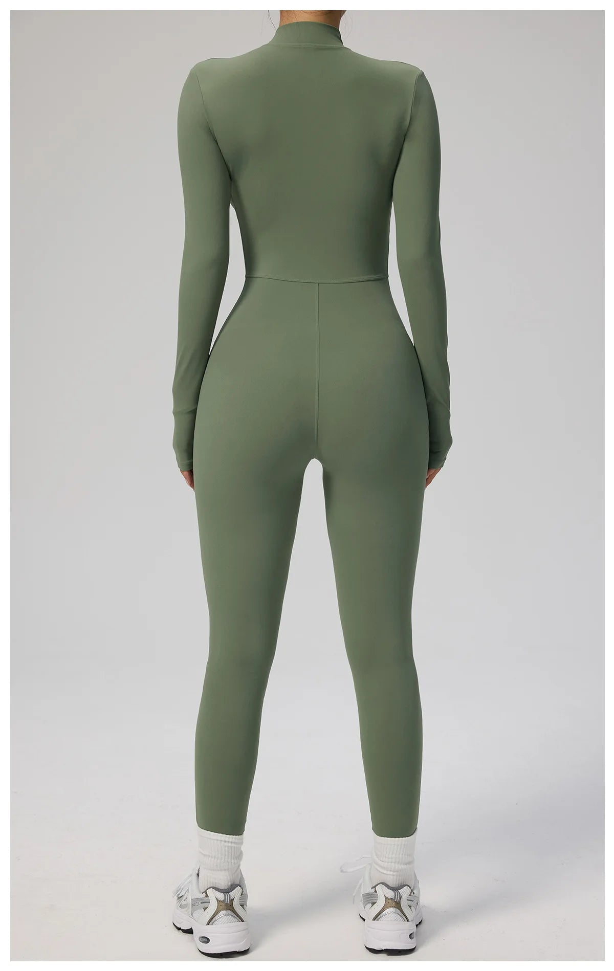 SOISOU Zipper Jumpsuit Women Quick Dry Clothing Sportswear Woman Gym Yoga Sport Sets Spandex Nylon Workout Sets Women Tracksuit