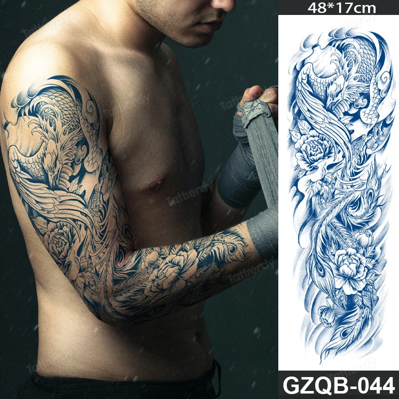 New Juice tattoo natural ink long lasting temporary tattoos full arm sleeve waterproof body art painting large tattoo sticker