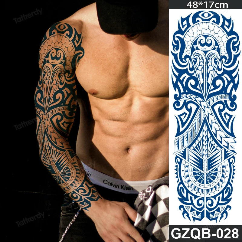 New Juice tattoo natural ink long lasting temporary tattoos full arm sleeve waterproof body art painting large tattoo sticker