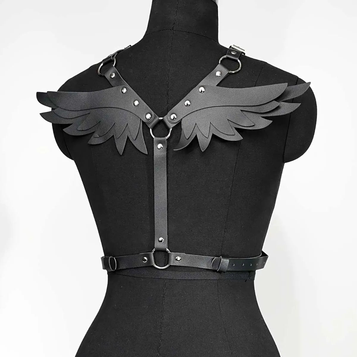 Women Fashion Leather Harness Wing Body Harness Belt Punk Casual Decoration Belt Female Street Style Gothic