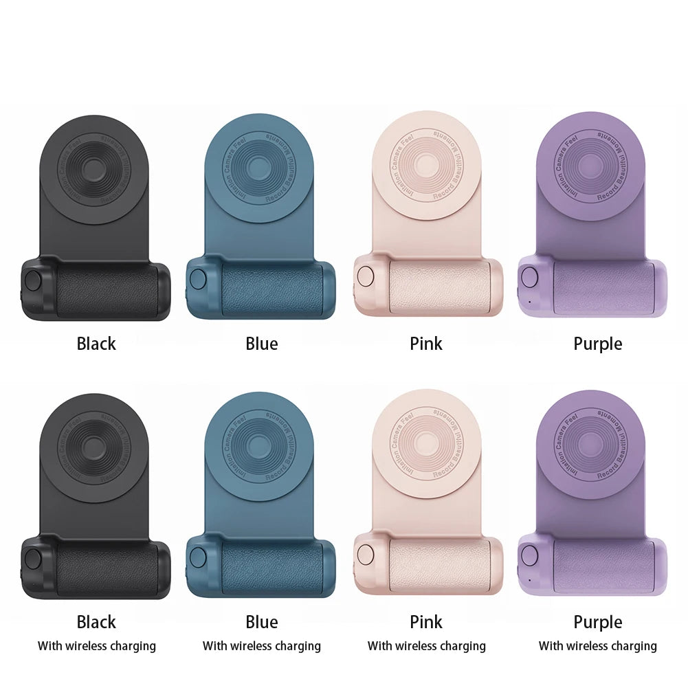Magnetic Camera Handle Bluetooth Phone Grip Photo Bracket Anti-shake Selfie Device for Android iphone Wireless Charging