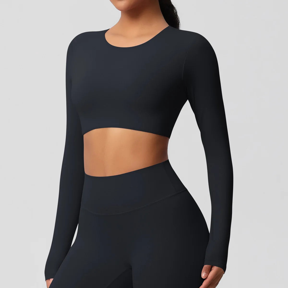 Yoga Suit Gym Sports Set Women Quick-Drying Fitness Set Female Tracksuit Running Workout Long Sleeve Sports Shirt Sportswear