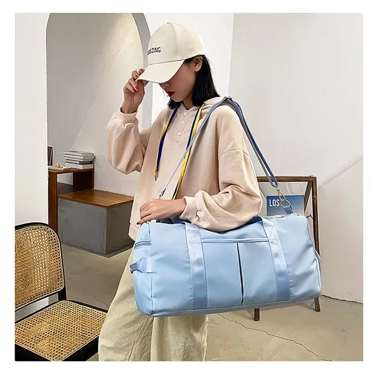 Training Yoga Sporttaschen Fitness Gym Taschen Nass Trocken Separate Gepäcktasche mit separatem Schuhfach Reisetasche Handtasche