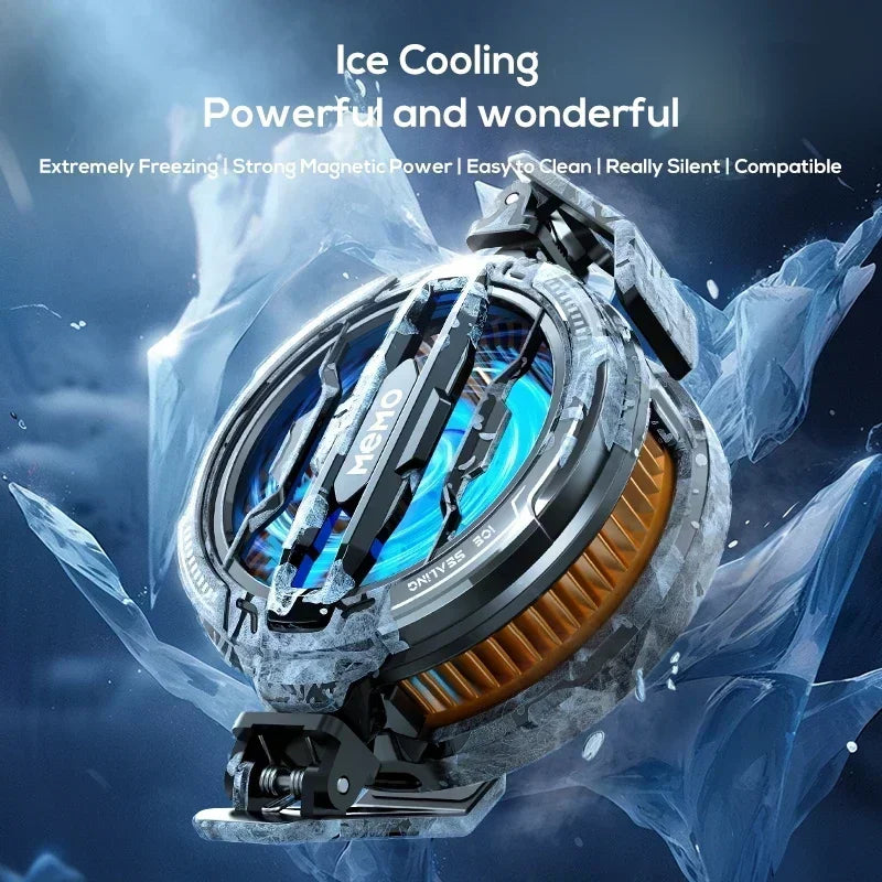 Magnetic Back Clip Universal 2 IN 1 MEMO CX08 CX07 Phone Cooler Semiconductor Cooling Fan Freeze Radiator for iOS Android PUBG