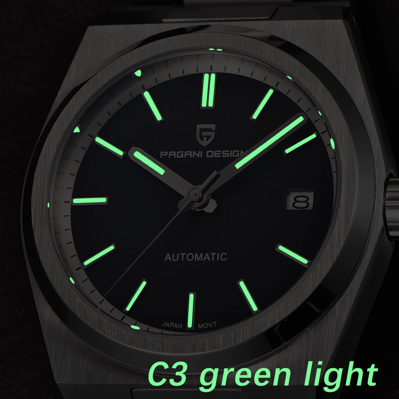 PAGANI DESIGN 40MM New Men Automatic Mechanical Watches NH35 Stainless Steel Sapphire 10Bar Sports Clock AR Reloj Hombre