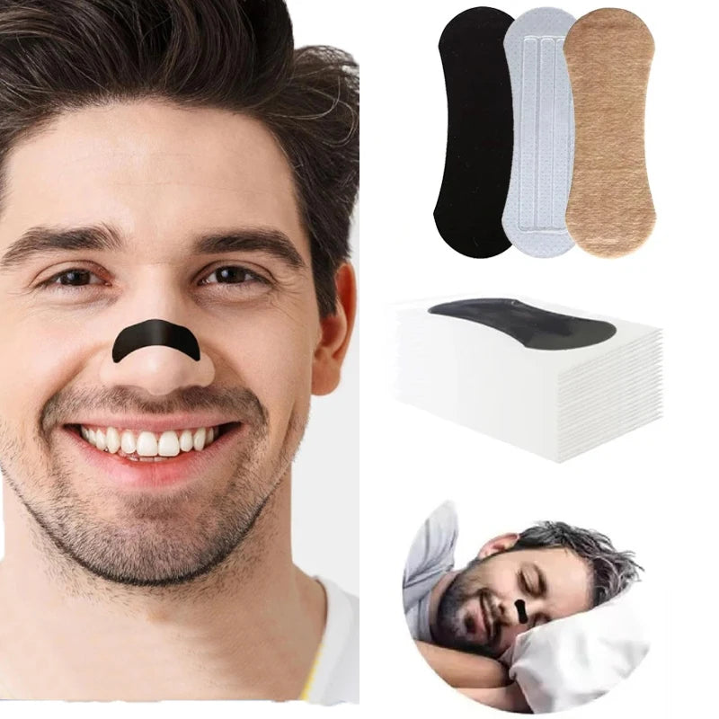 40/20/10PCS Breath Nasal Strips Enhanced Breathing Anti-Snoring Nose Patches Good Sleeping Product Easier Sleep Aid Decive