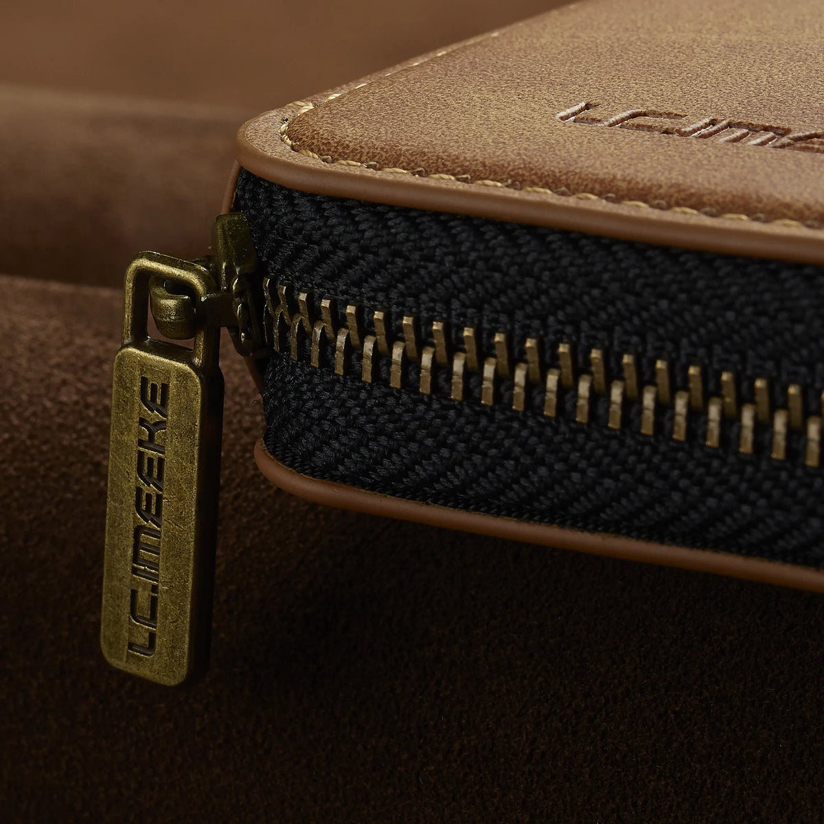 Magnetic Attraction Zipper Leather Card Slot Wallet for iPhone 17 Samsung Galaxy Google Xiaomi Phone MagSafe Magnetic Phone Bag