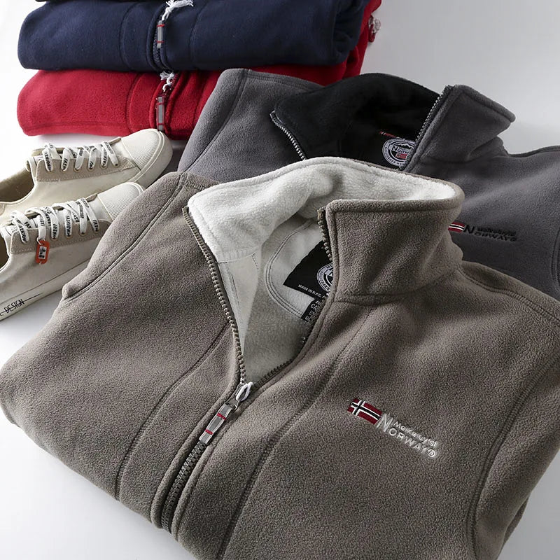 FGKKS  Brand Casual Jacket For Men Thickened Wool Jacket High Quality Design Warm Fashion Jacket Male