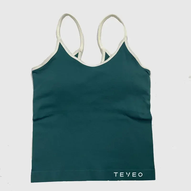 TEV Women's Sports Yoga Shorts Fitness Cycling Elastic Sports Pants Ignite Sculpt Scrunch Short Yoga Bra Set leggings