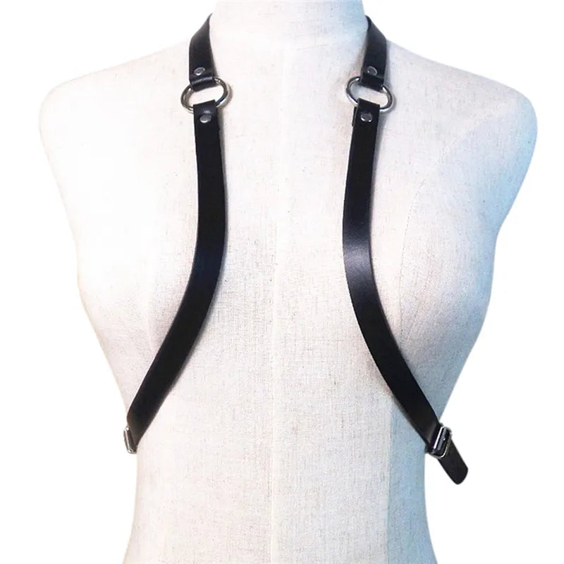 Sexy Women Men Adjustable Leather Body Chest Harness Belt Punk Fancy Costume Leisure Straps